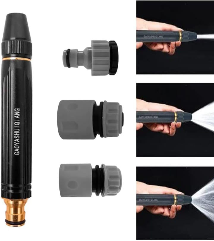 High Pressure Water Spraying Gun with 3 Free Attachments @ Just Rs. 499/-